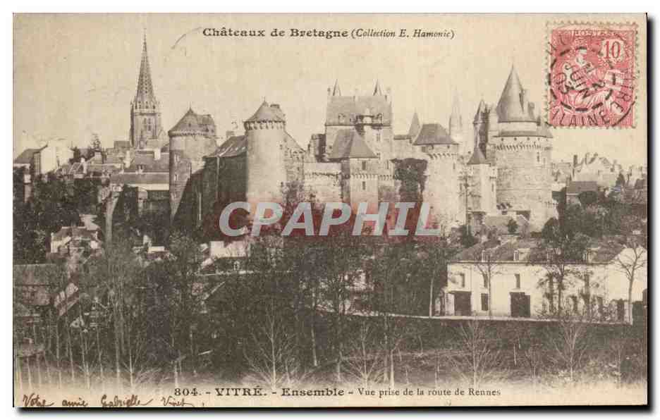 Vitré - Ensemble - Vue prise de la route de Rennes — Collection E. Hamenice