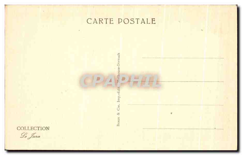 CPA Baume les Dames Les Arcades Avec L'Eglise  — Back