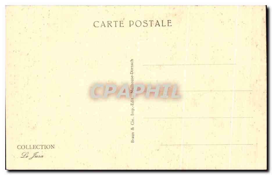 CPA Baume les Dames Maison De L'Entainer Rue D'Anroz — Back