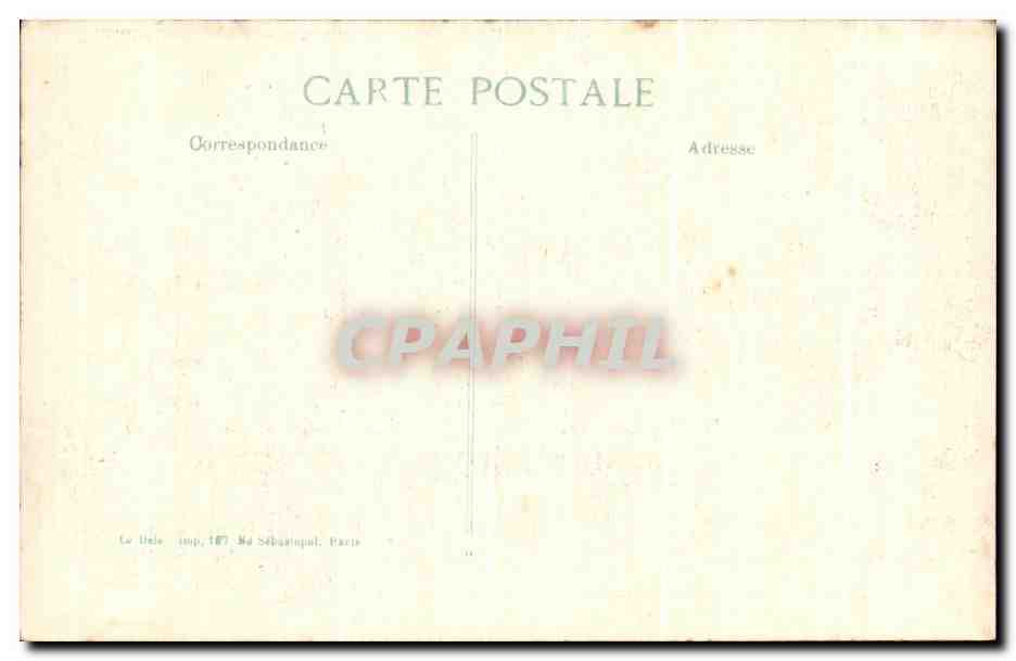 Reims — La rue Saint Jacques après le bombardement — E.P.D. 17me Série — Verso