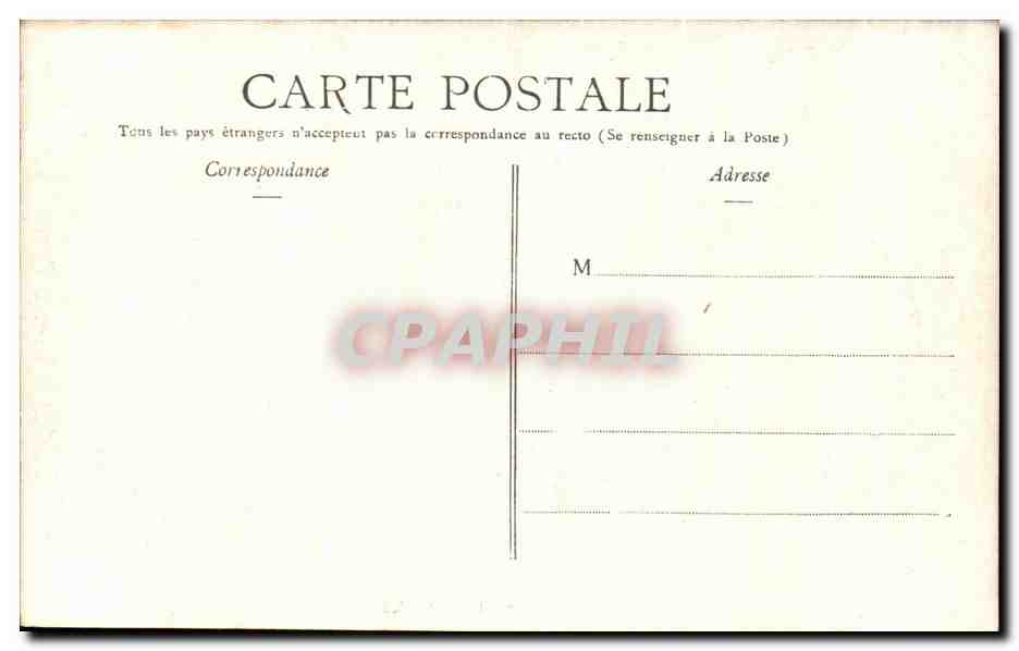 CPA Senlis Le Palais de Justice Militaria — Rückseite