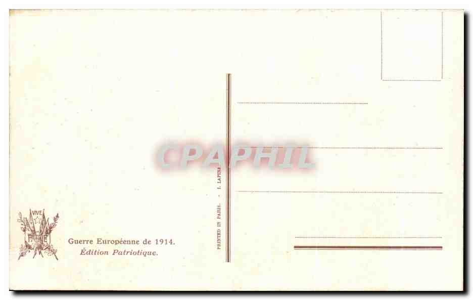 CPA Reims Boulevard Lundi apres le Bombardement Militaria  — Rückseite