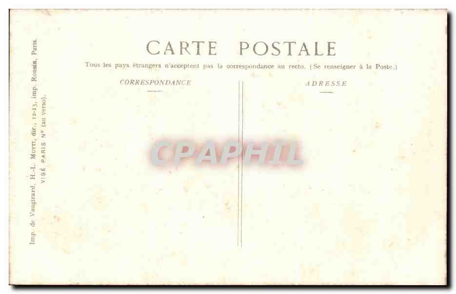 CPA Arras Hopital Bombarde Militaria — Rückseite