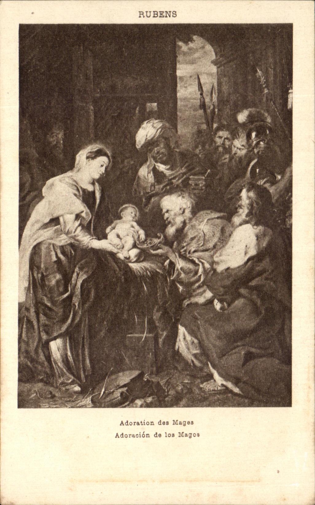 CPA Rubens Adoration des Mages 