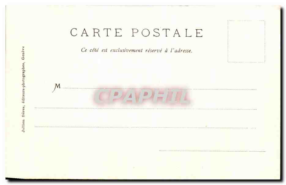 CPA Les Charmettes Salon de J J Rousseau  — Rückseite