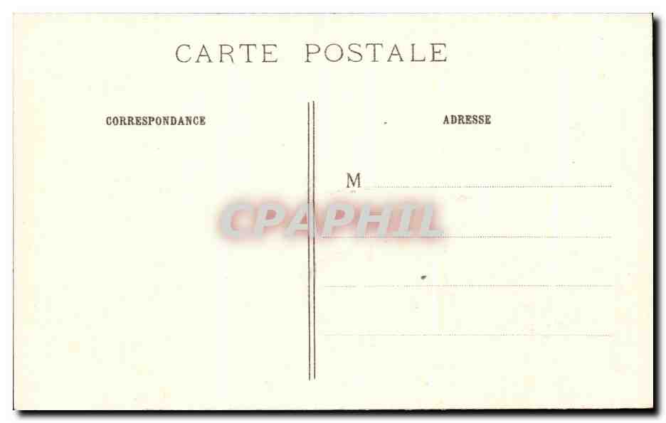 CPA Soissons Interieur de la Cathedrale apres le Bombardement Militaria — Rückseite