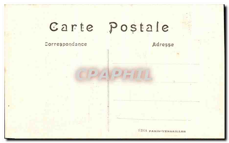 CPA Cathedrale De Reims Detail du Portail detruit par les allemands en 1914 — Verso