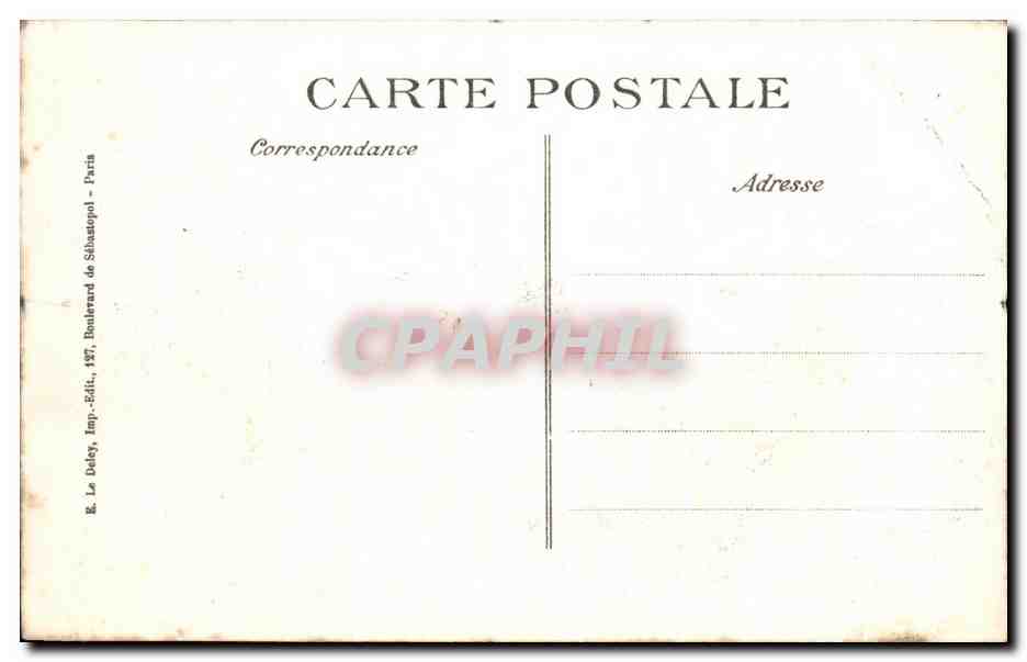 CPA Albert Place De l'Hotel De Ville Militaria — Back