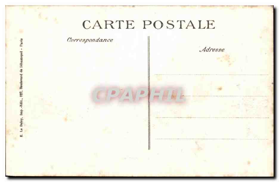 CPA Albert Un Coin De La Ville Apres Le Passage Des Allemands Militaria — Rückseite