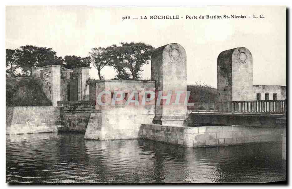 La Rochelle - Porte du Bastion St-Nicolas — L. C. — n° 955