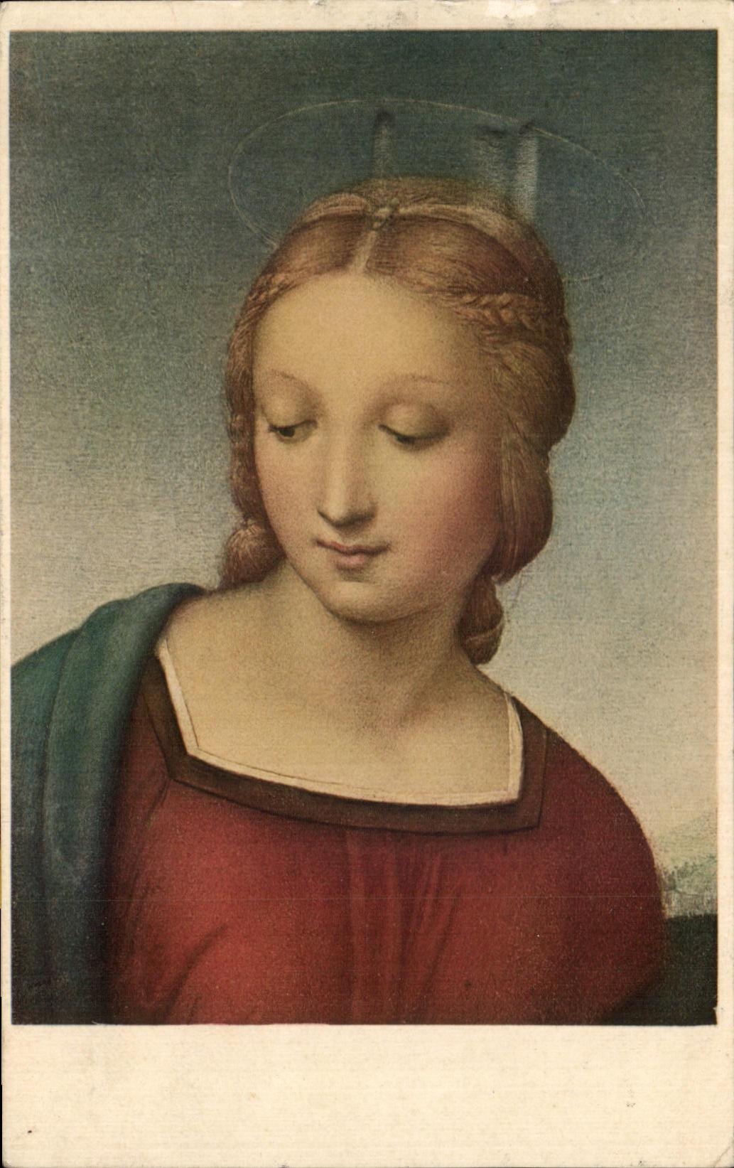 CPA Madonna Del Cardellino Galleria Uffizi Firenze 
