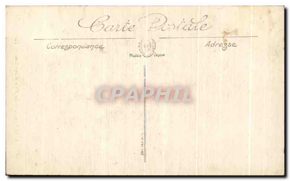 CPA Bordeaux La Porte D'Aquitaine — Verso