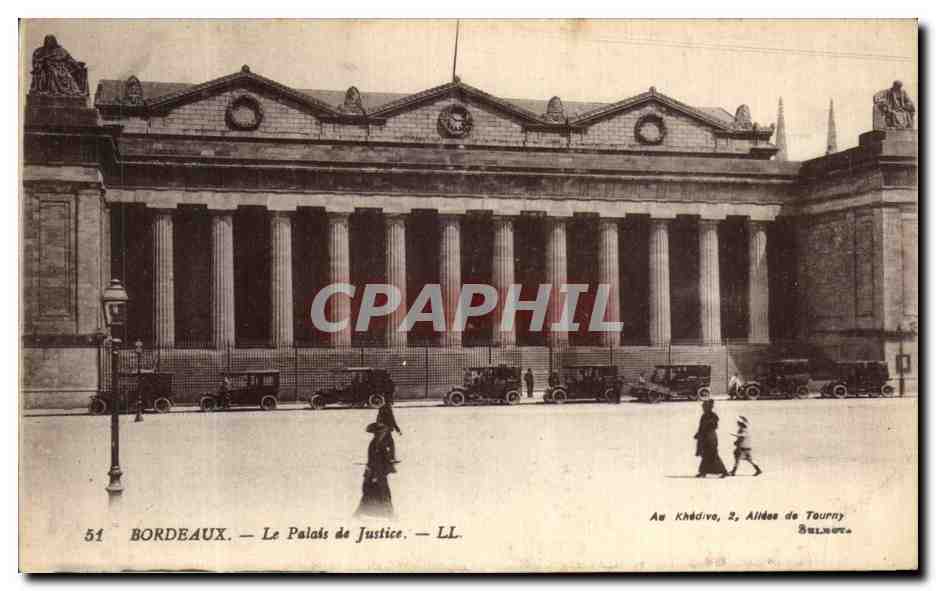 CPA Bordeaux Le Palais De Justice