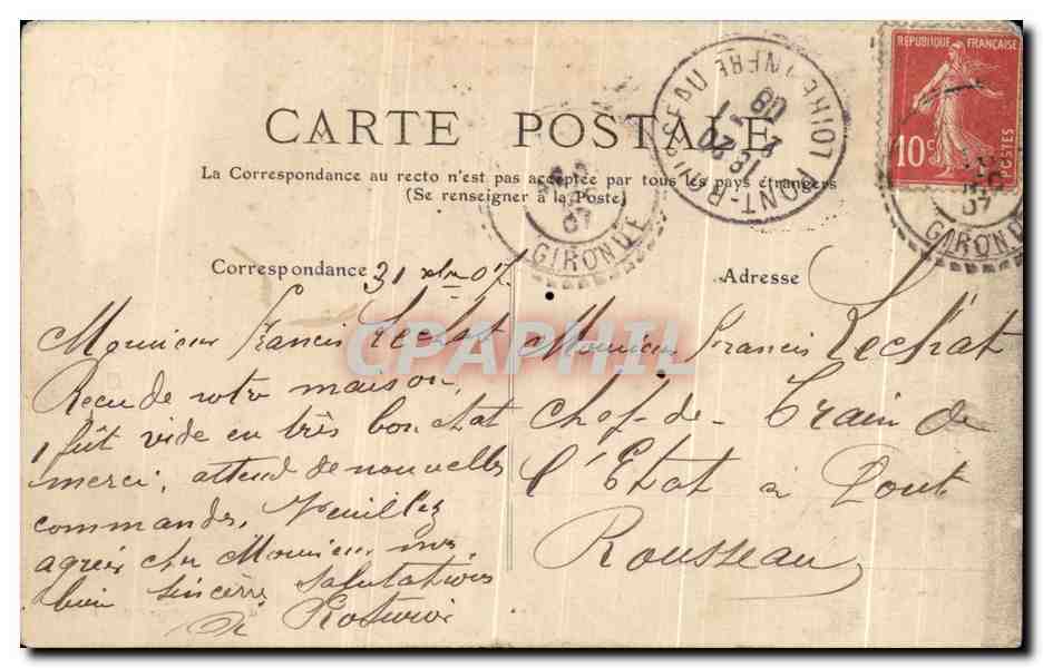 CPA Environs de Blaye Commune de St -Paul Domaine de Terre Blanche Proprietaire A Roturier Automobile — Reverso