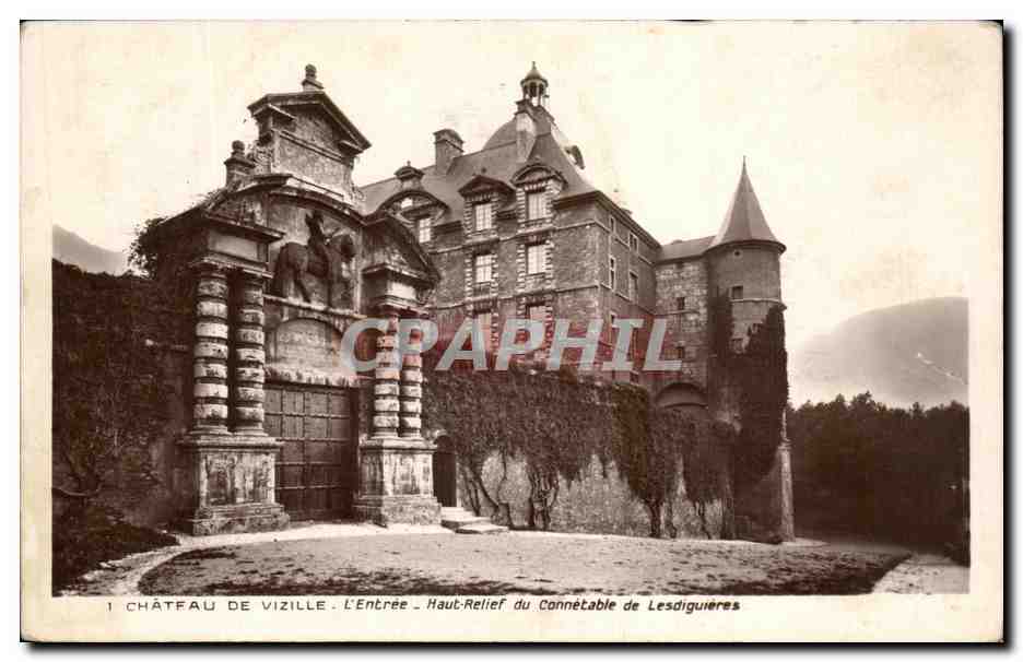 Château de Vizille — L'Entrée — Haut-Relief du Connétable de Lesdiguières