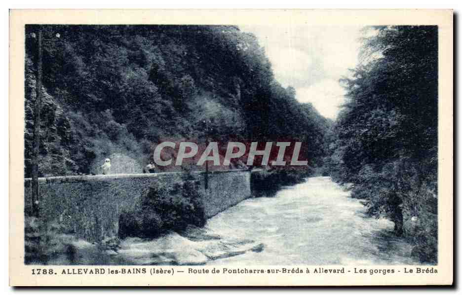 Allevard-les-Bains (Isère) — Route de Pontcharra-sur-Bréda à Allevard — Les gorges du Bréda