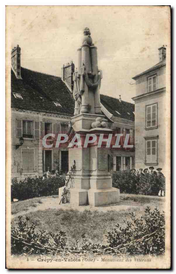 Crépy-en-Valois (Oise) — Monumento de los Veteranos — editor desconocido, n. 4