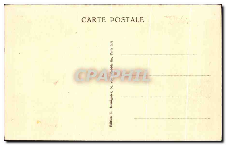 Antike Ansichtskarte St Quentin Denkmal für die Toten 1557 1870 1914 1914 Militaria — Rückseite