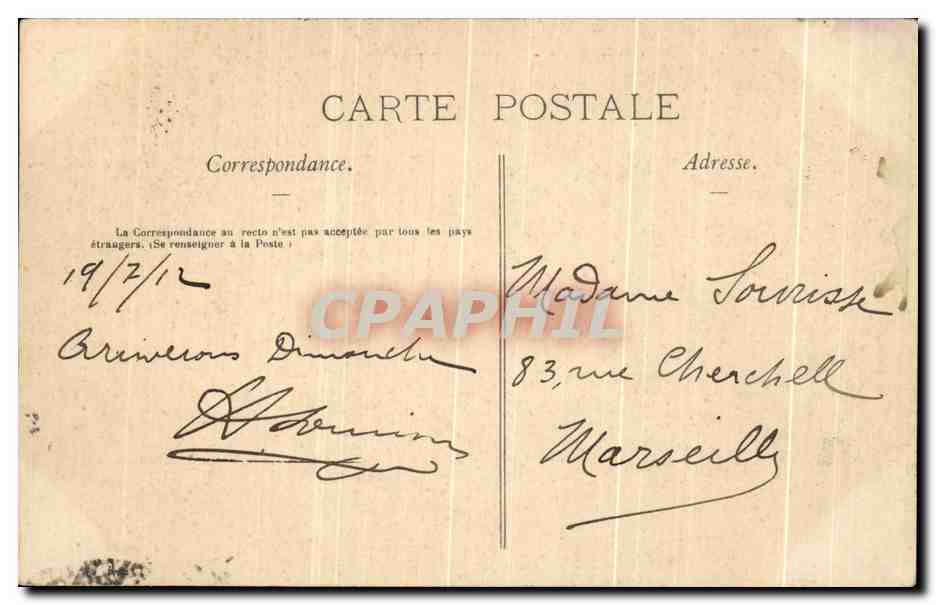 CPA Tulle Vue generale prise du Seminaire — Rückseite