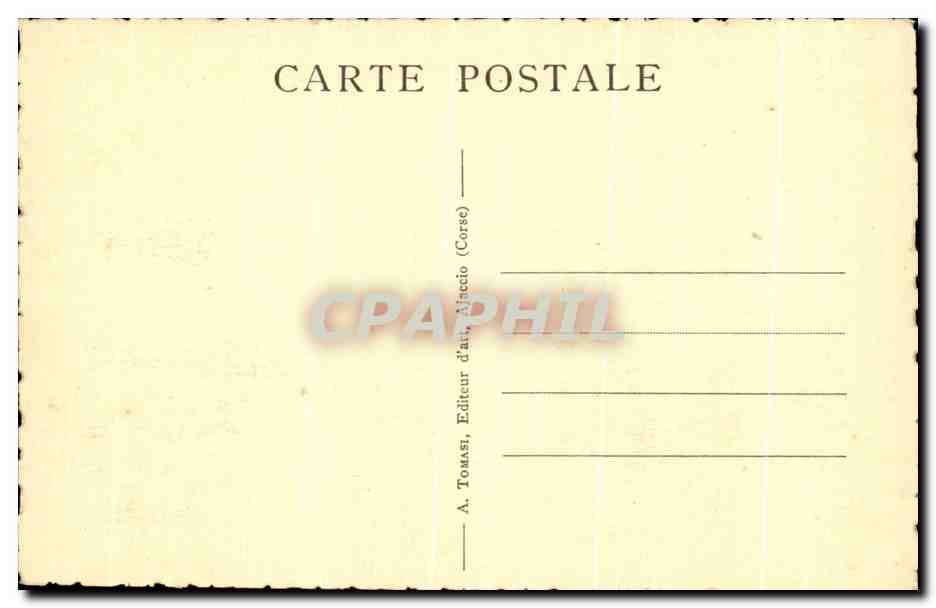 CPA Vizzavona Corse Corsica — Rückseite