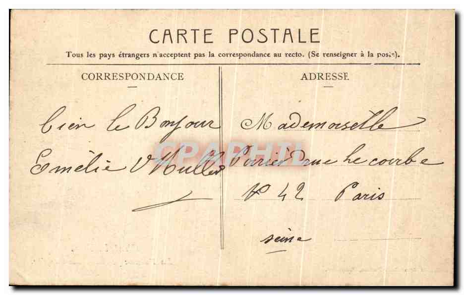 CPA Chatelaillon La Falaise Pendant une Tempete — Back
