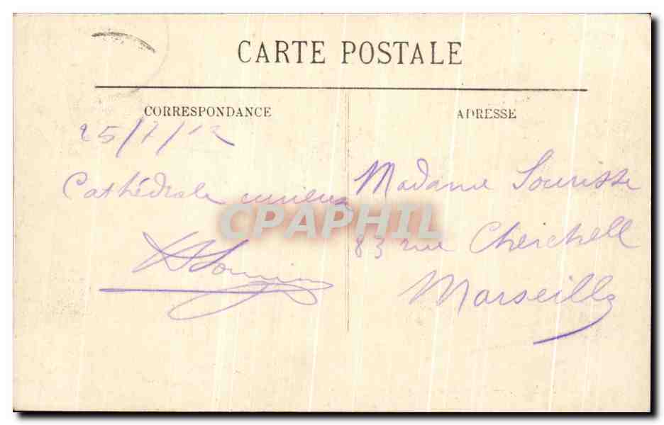 CPA Rouen Panorama pris du Transbordeur Bateaux — Rückseite