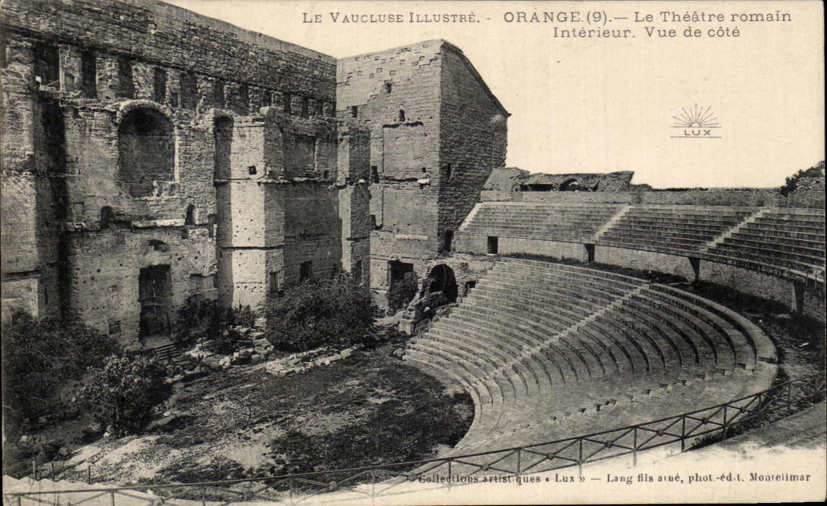 CPA Le Vaucluse Illustre Orange Le Theatre Romain Interieur Vue de Cote