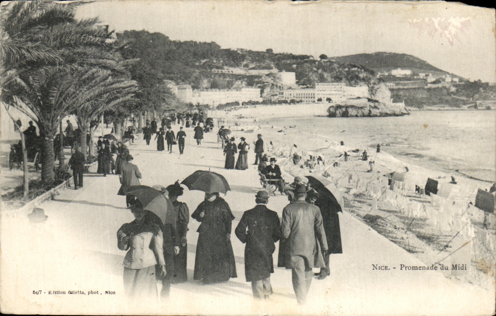 CPA Nice Promenade du Midi Lavandieres