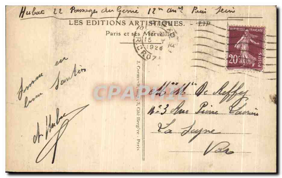 CPA Paris Le Boulevard Diderot a gauche la Cour de la gare de Lyon Boulevard Diderot — Verso