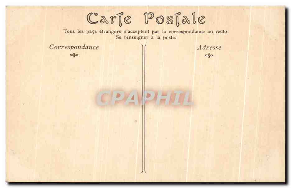 CPA Vichy La Terrasse du Casino — Rückseite