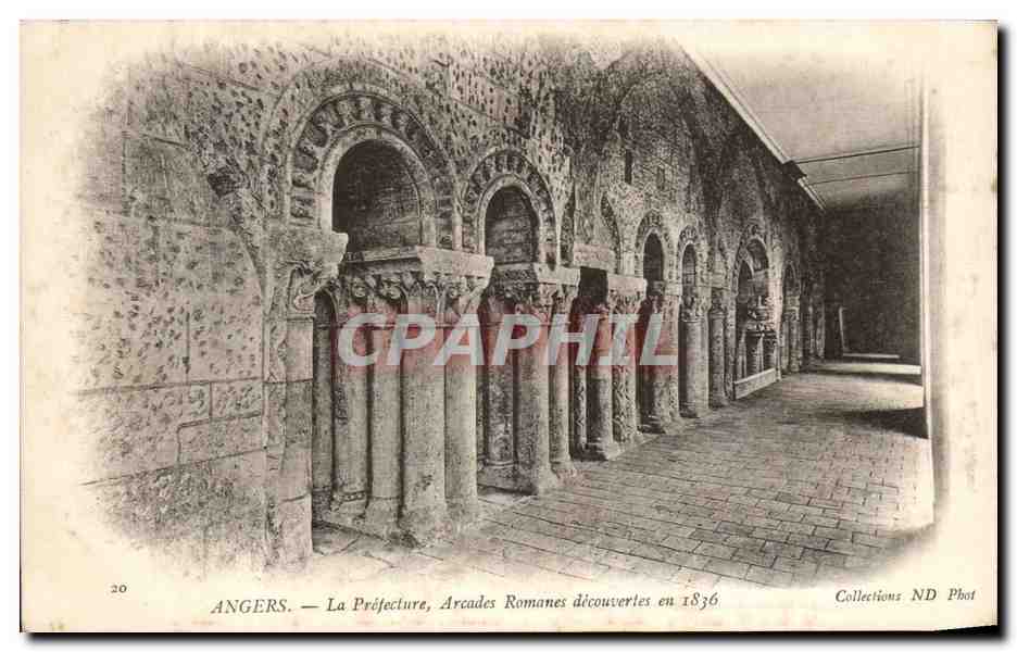 CPA Angers La Prefecture arcades romandes decouvertes en 1836