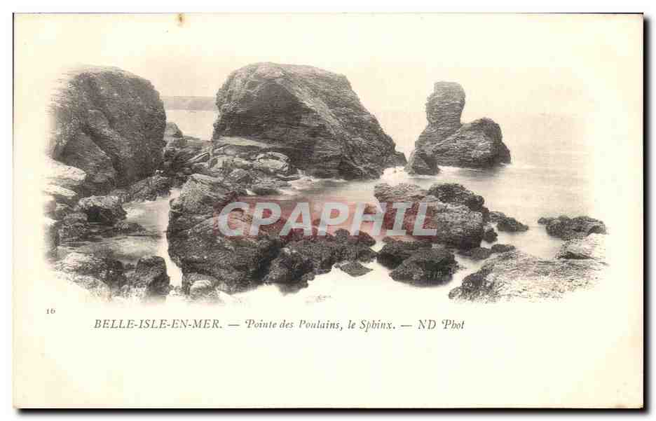 Belle-Île-en-Mer — Pointe des Poulains, der Sphinx — ND Phot