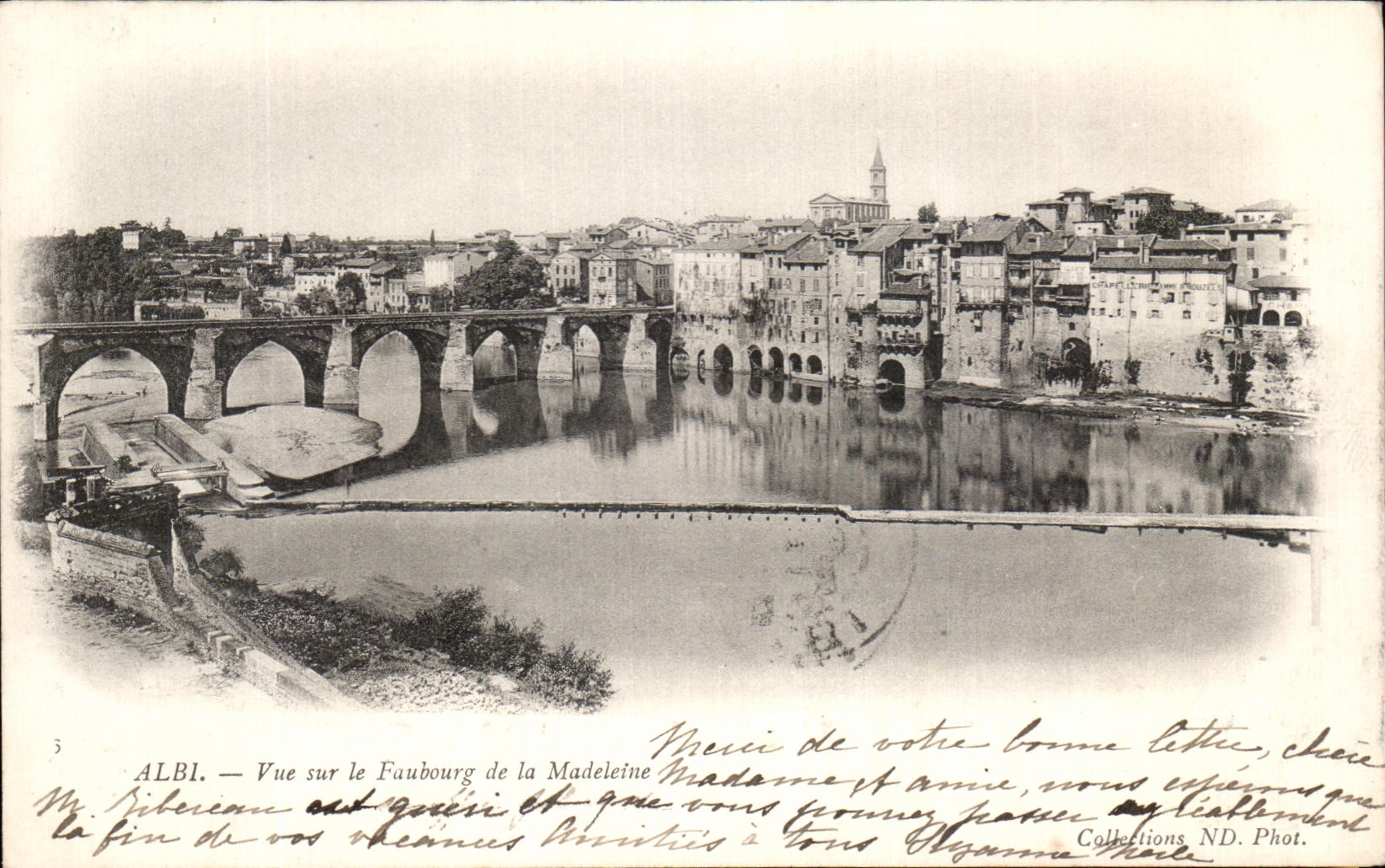 Albi — Vue sur le Faubourg de la Madeleine — Collections ND. Phot.