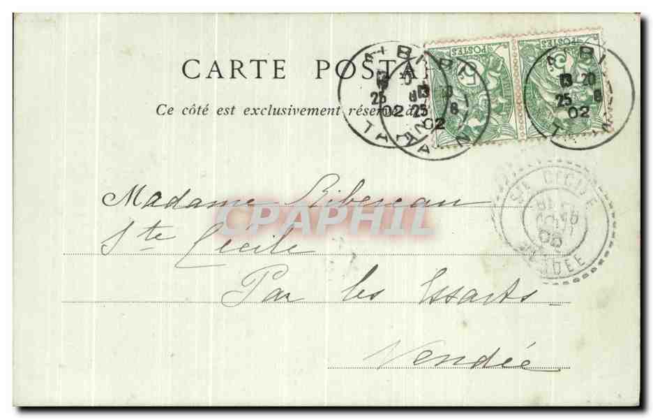 Albi — Vue sur le Faubourg de la Madeleine — Collections ND. Phot. — Rückseite