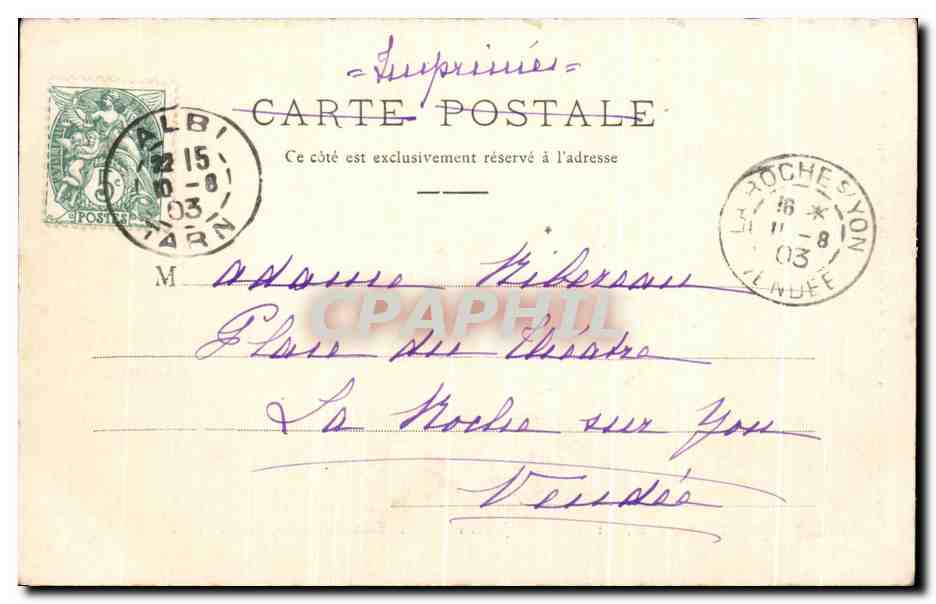 Saint-Jeury — Le Sant du Sabo sur le Tarn — Sites et Souvenirs du Sud-Ouest, imp. Latouche fr. N° 38 — Rückseite