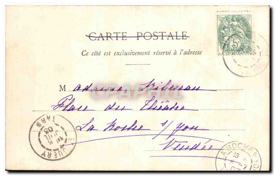 CPA La Tarn Environs D'Albi Le Pont D'Arthez — Rückseite