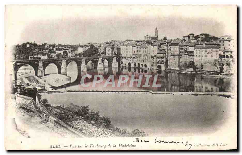 CPA Albi Vue sur le Faubourg de la Madeleine