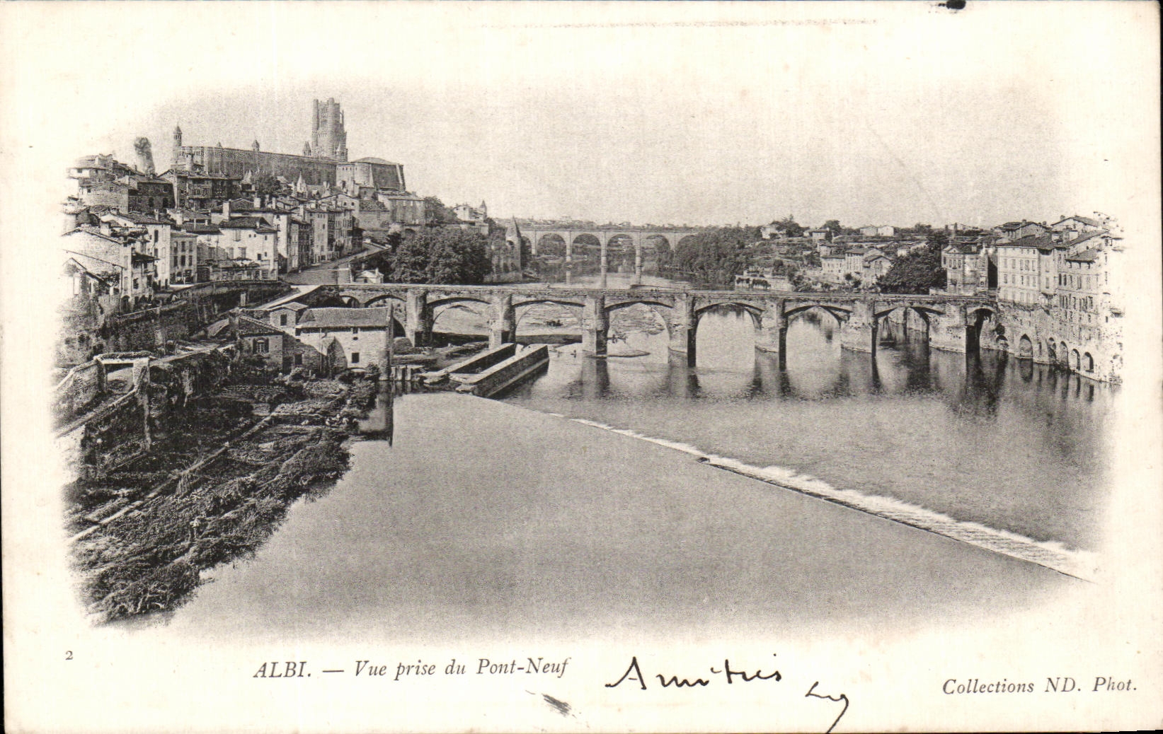 CPA Albi Vue Prise du Pont Neuf
