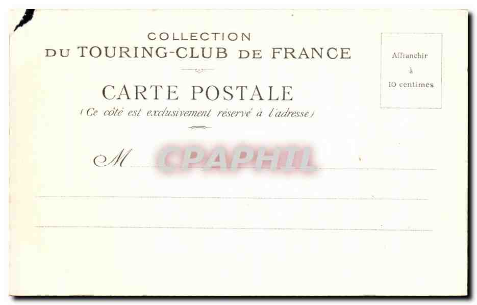 Tarjeta postal antigua Puy De Dome La Mont dore Route du Sancy — Reverso
