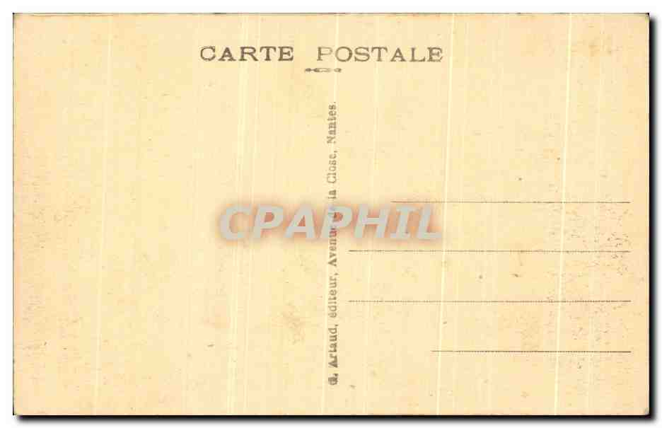 CPA Saumur Vue generale sur la Loire et a gauche l'Eglise saint Pierre — Rückseite