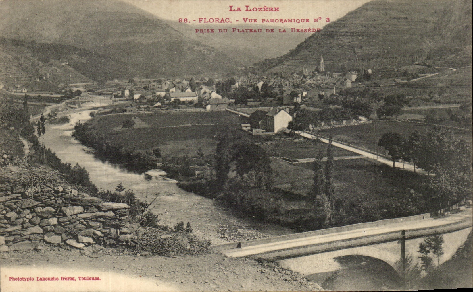 CPA La Lozere Florac Vue Panoramique Du Plateau De La Bessede