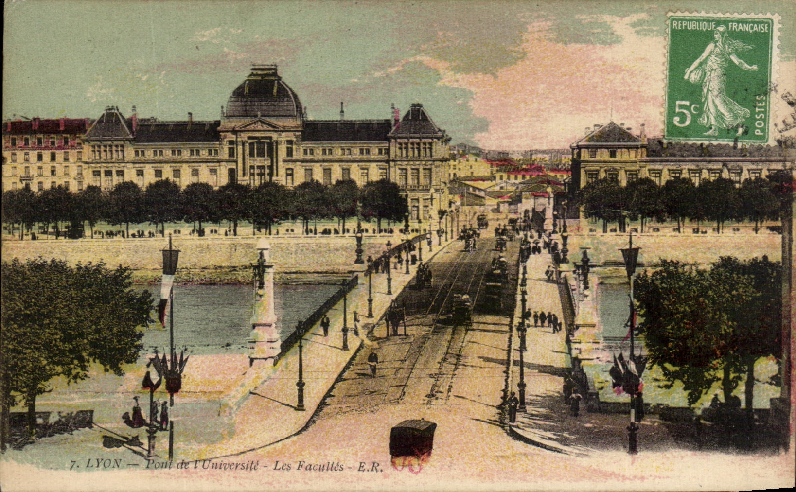 LYON — Pont de l'Université — Les Facultés — E.R.