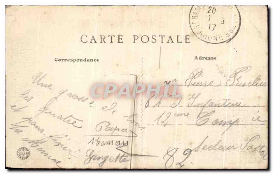 CPA La Vallee De La Saone Saint Rambert I'Ile Barbe Vue d'ensemble de I'lle Barbe  — Back