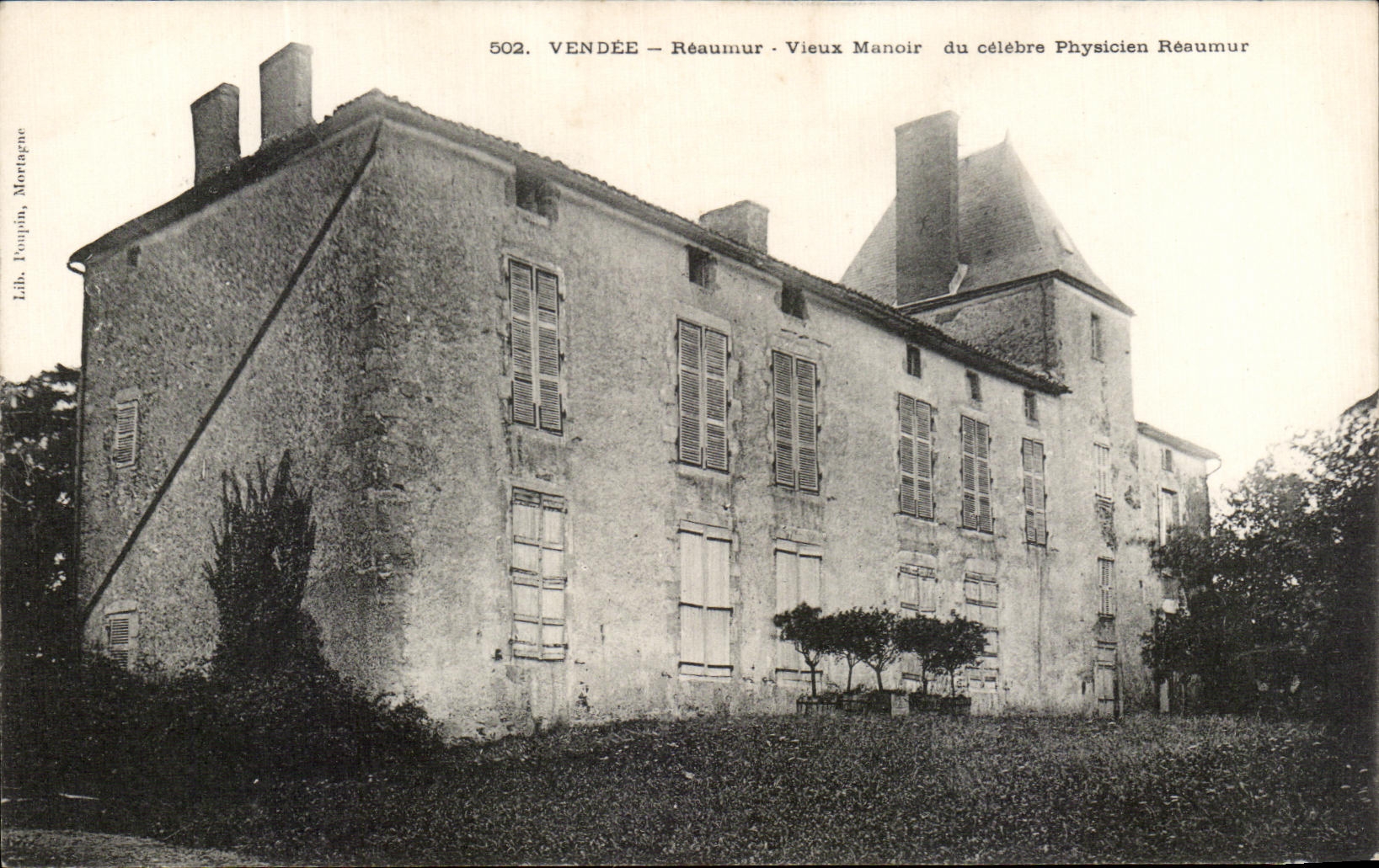Réaumur — Vieux Manoir du célèbre Physicien Réaumur — Lith. Poujou, Mortagne