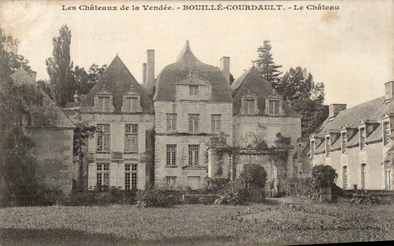 CPA Les Chateaux de la Vendee Bouille Courdault Le Chateau 