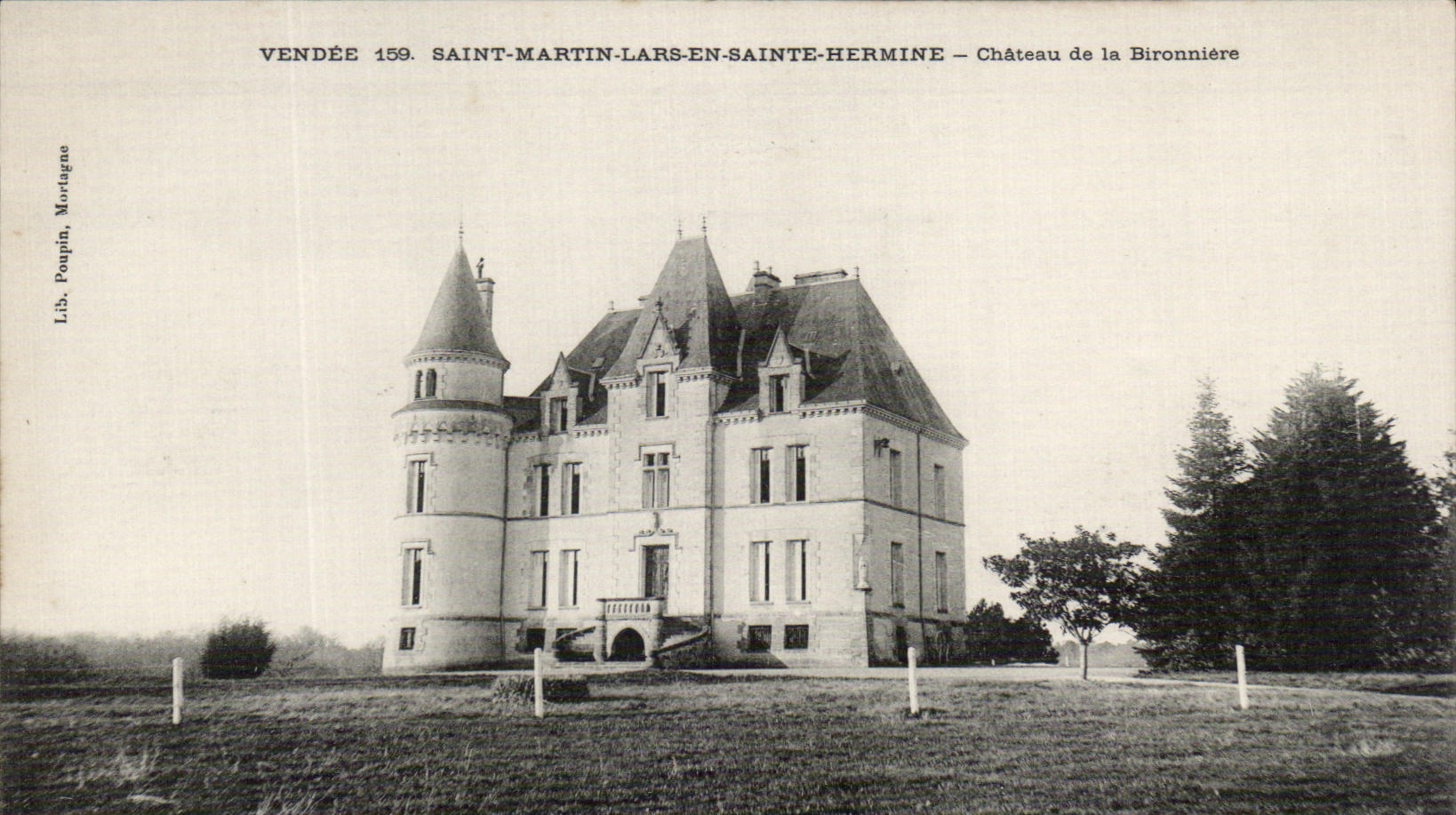 CPA Vendee Saint Martin Lars En Sainte Hermine Chateau de La Bironniere 
