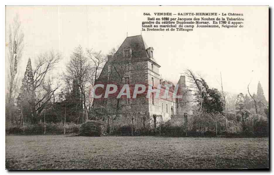 Sainte-Hermine — Le Château — Éditeur Léon Toupin, n° 544