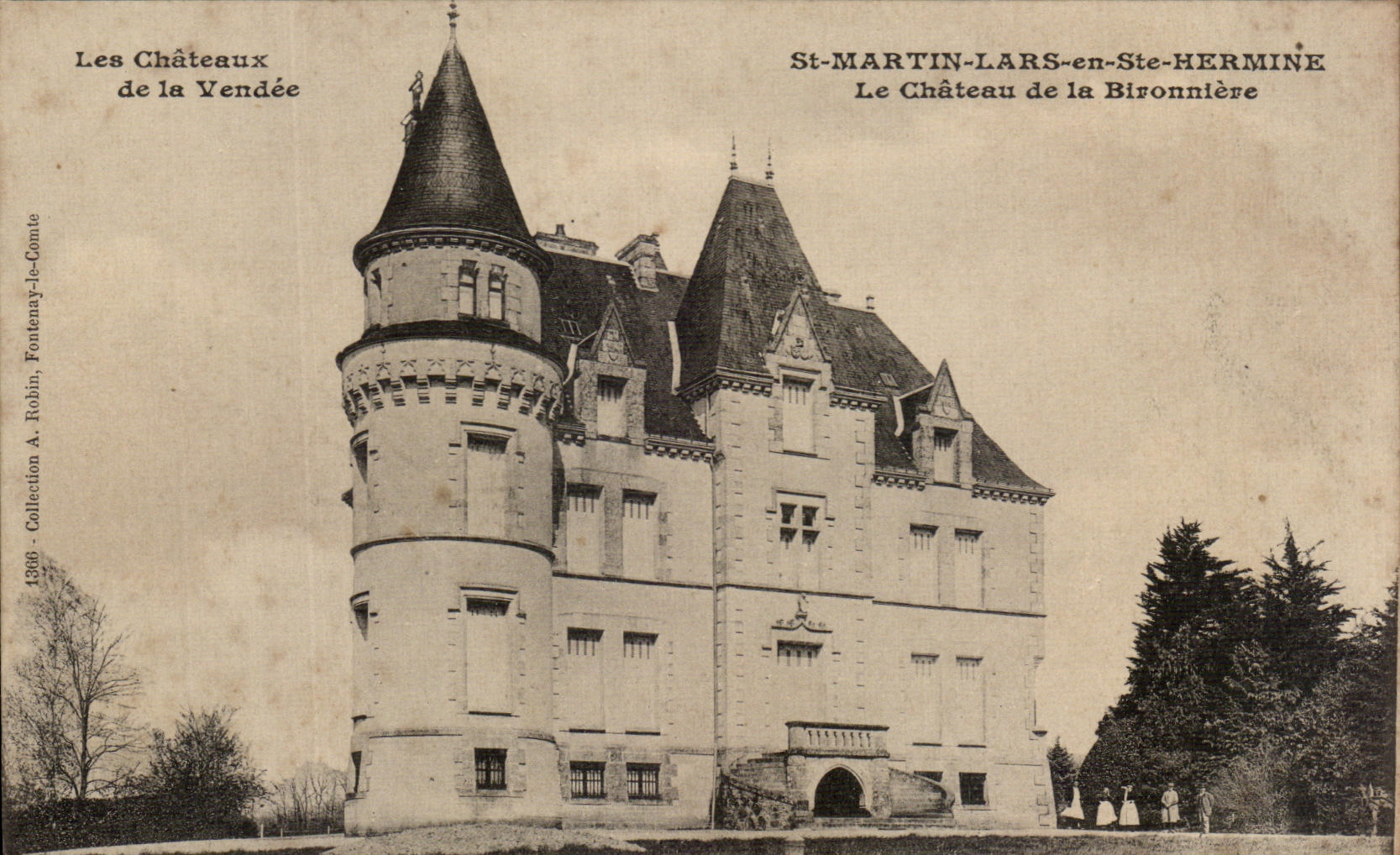 CPA Les Chateaux De La Vendee St Martin Lars en Ste Hermine Le Chateau de la Bironniere 