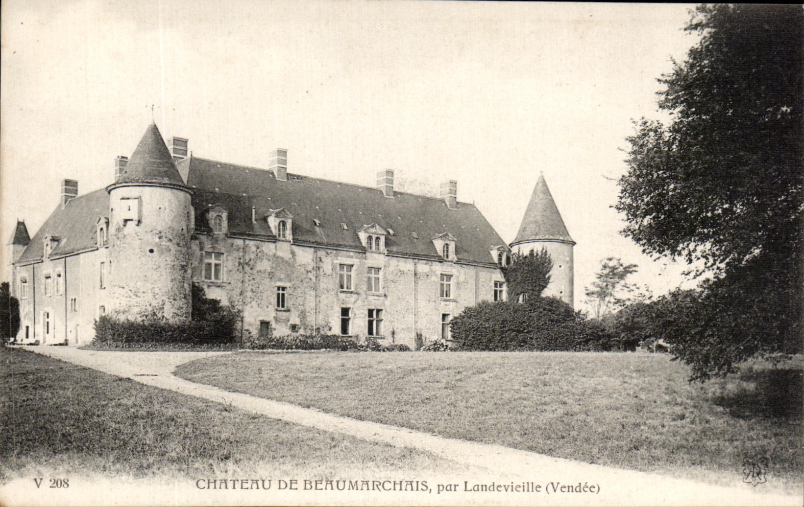 CPA Chateau De Berumarchais Par Landevielle
