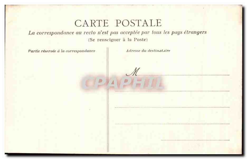 CPA Chateau De Berumarchais Par Landevielle — Rückseite